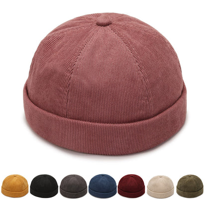Skullcap Japanese Style Beanie Chinese Landlord Hat Men's Casual Outdoor Personality Hat