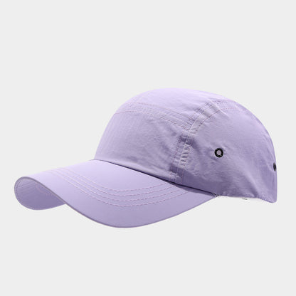 Quick-drying Baseball Cap Korean Style Simple Plain Dome Peaked Cap