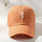 Men's And Women's Casual Simple Rose Washed Baseball Cap