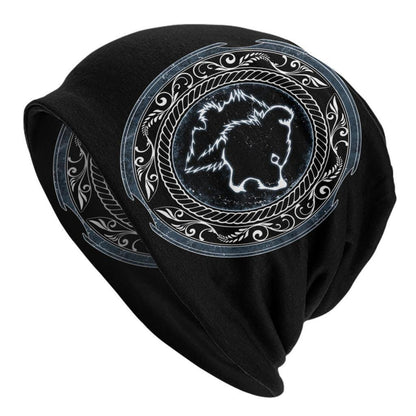 Sleeve Cap Double-layer Elastic Viking Totem Wolf Hipster Street Dance