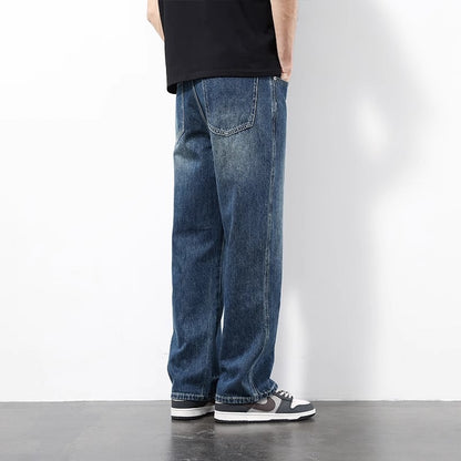 New Spring And Summer Men's Straight Loose Wide-leg Pants