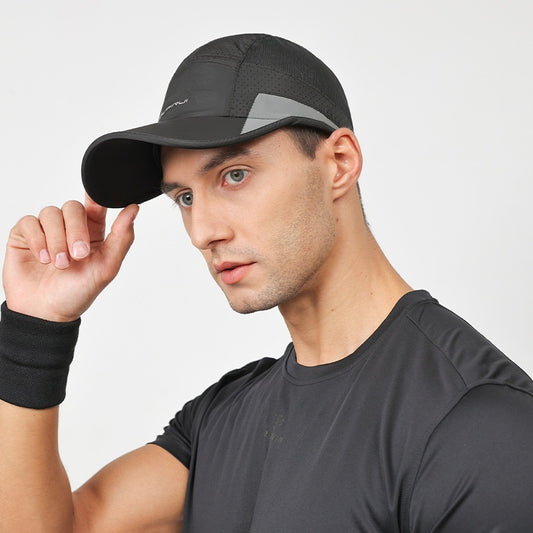 Quick-drying Hat Men's Summer Outdoor Sports Peaked Cap Couple Hats Hollow Lightweight Breathable