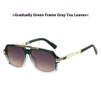 Men's Metal Mirror Leg Paint Fashion All-match Sun-resistant Sunglasses