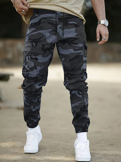 European Size American Retro Multi-pocket Camouflage Cargo Pants
