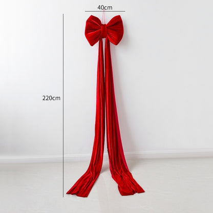 Christmas Decoration Velvet Large Bow Decoration