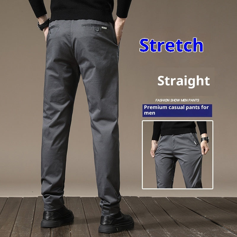 Combed Cotton Light Business Casual Pants Men