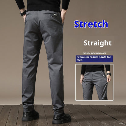 Combed Cotton Light Business Casual Pants Men