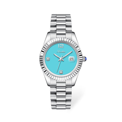 Diamond Shining Women's Steel Band Quartz Watch