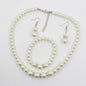 Fast sell hot bridal decorations, wedding jewelry set, pearl necklace, earring, bracelet wholesale
