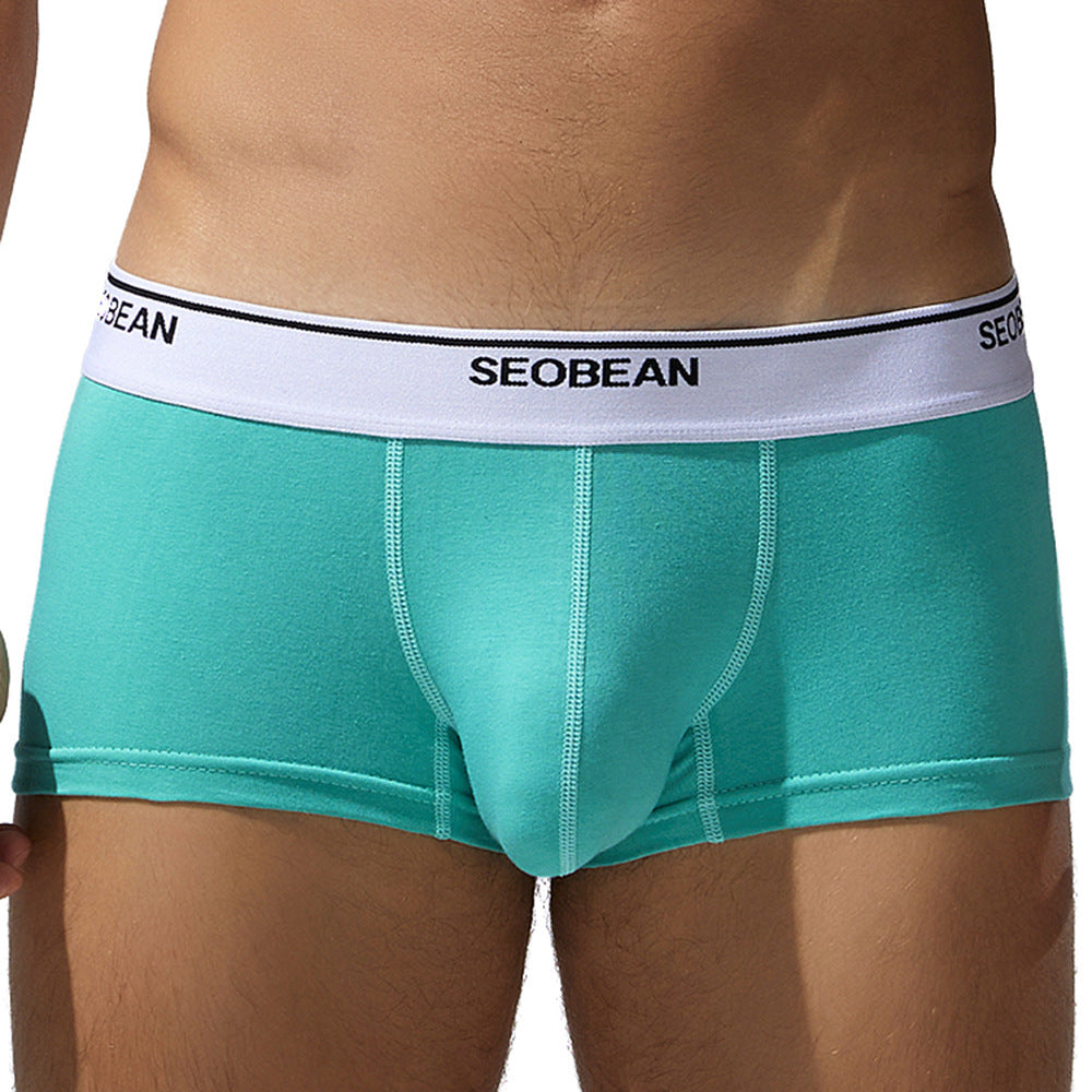 Men's Boxers Comfortable Breathable Cotton Low Waist