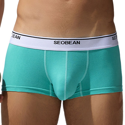 Men's Boxers Comfortable Breathable Cotton Low Waist