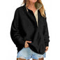 Pullover Leisure Loose Button Sweater For Women