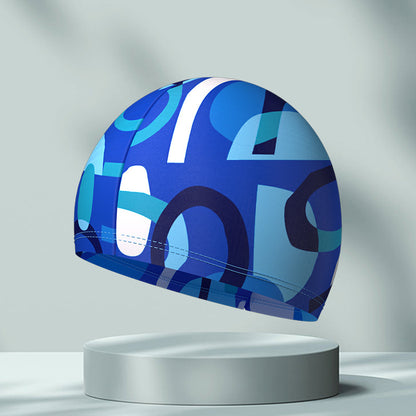 Simple Printing High Elastic Comfortable Swimming Cap