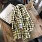 Thousand-bird Check Long Knit Scarf