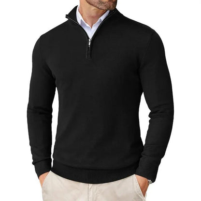 Autumn Men's Season Zipper Sweater Ultra-thin Lightweight