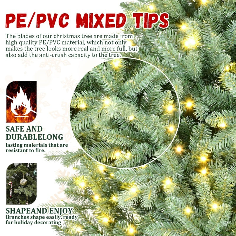 PE, PVC Christmas Tree, Green