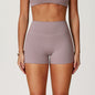Brushed Tight High Waist Yoga Shorts For Women
