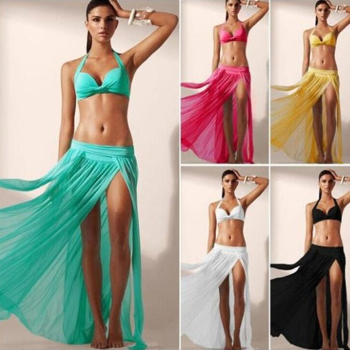 Mesh beach skirt