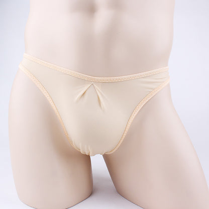 T-back Men's Ultra-thin Transparent Ice Silk T-shaped Panties