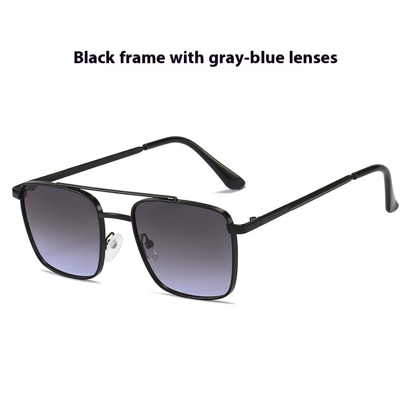 Men's Square Metal UV-proof Sunglasses