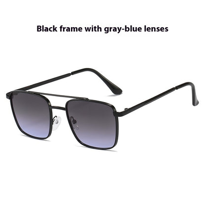 Men's Square Metal UV-proof Sunglasses