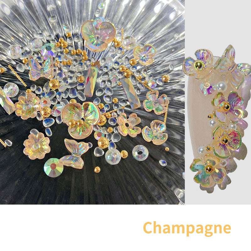 Flower Butterfly Nail