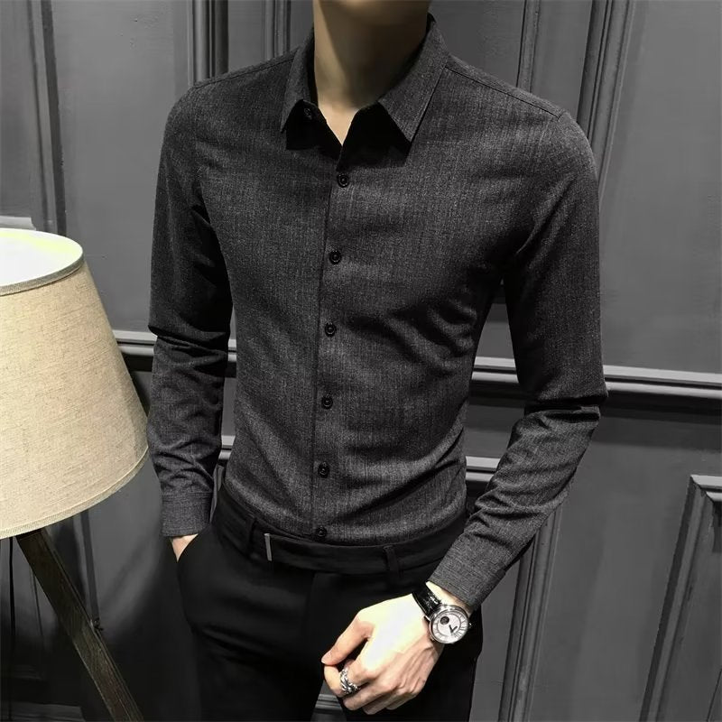 Men's Autumn And Winter New Long Sleeve Shirt