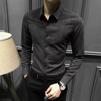 Men's Autumn And Winter New Long Sleeve Shirt