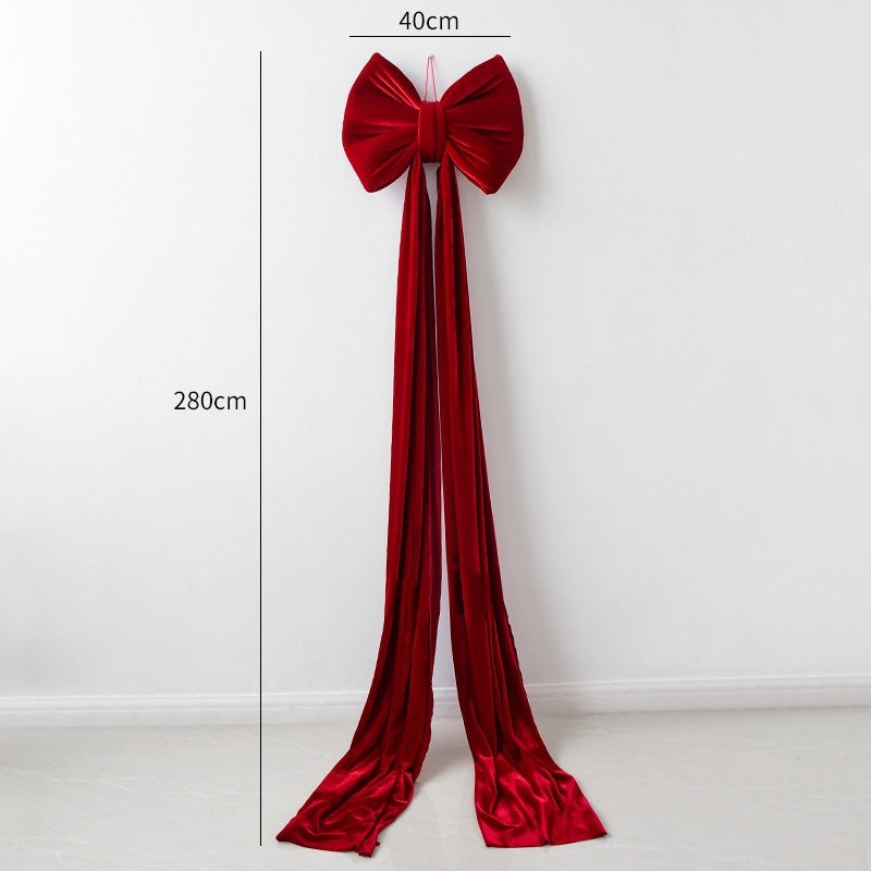 Christmas Decoration Velvet Large Bow Decoration