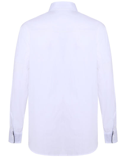 A Cool And Casual Long-sleeved Shirt In Contrasting Colors For A Teenage Man