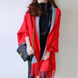 Women's Fringed Big Shawl Sweater Cardigan