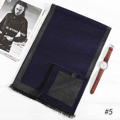 Artificial Silk Brushed Scarf Autumn And Winter Warm And Simple