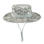 Camouflage Boonie Hat Round Edge Sun-proof Bucket Hat
