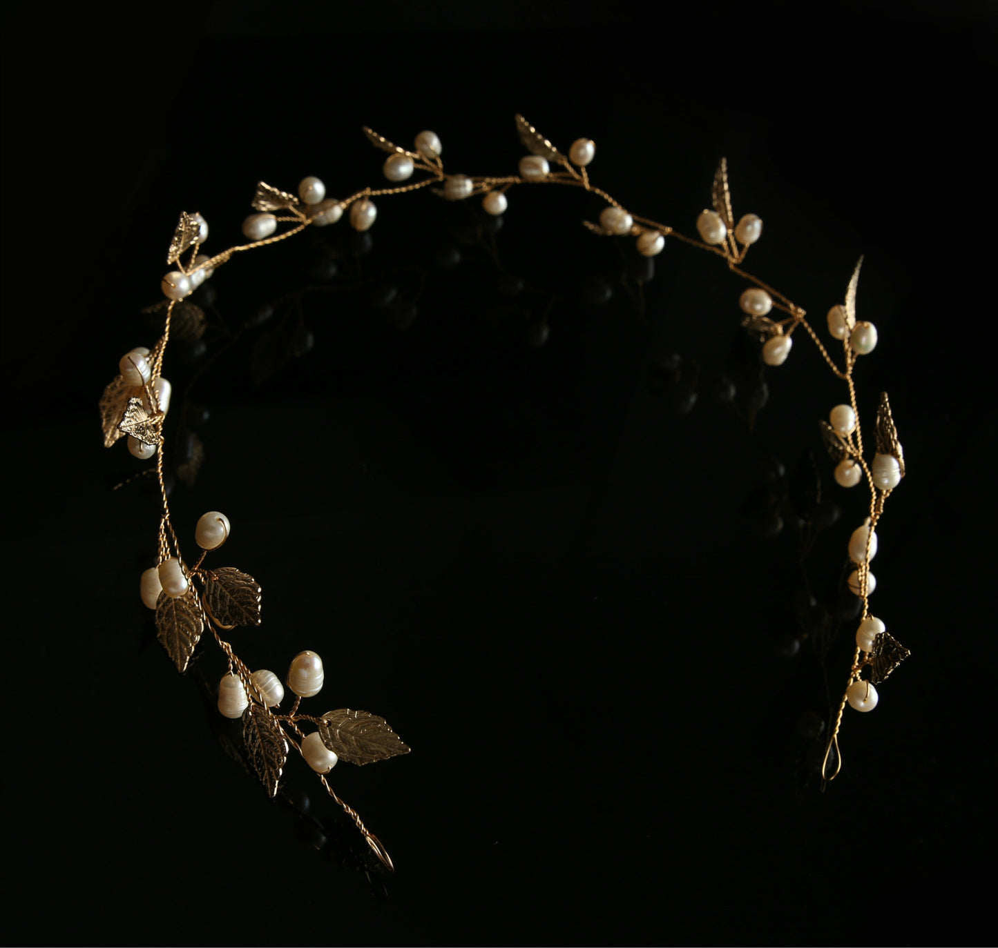 Bridal handmade pearl hair band