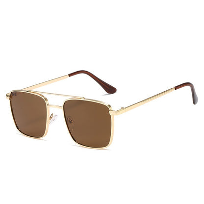 Men's Square Metal UV-proof Sunglasses