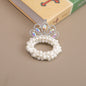 Children's Crown Tiara Princess New Pearl Flower Hair Ring