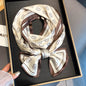 Warm Small Silk Scarf Thin Narrow Ribbon