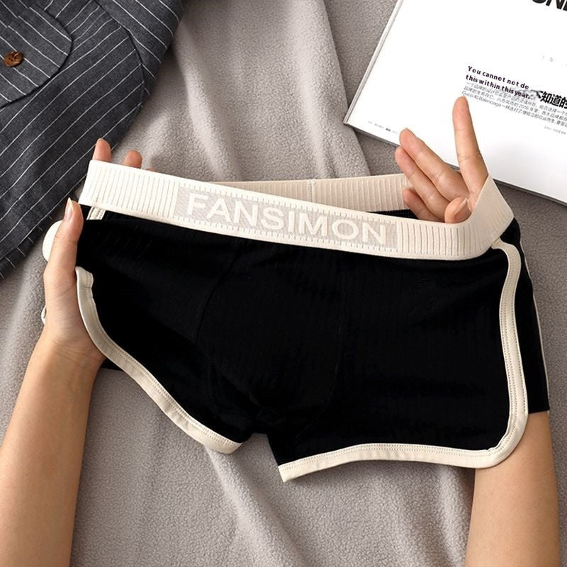 Retro Style Men's Underwear Comfortable Breathable Boxers Youth Shorts