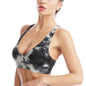 European And American Jacquard Tie-dyed Bubble Yoga Jacket Fitness Sports Back Shaping Sexy Push Up Bra Women