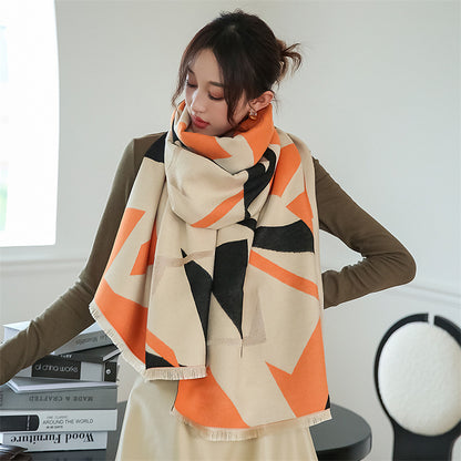 Fashionable Cashmere Long Student Warm Scarf