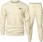 Men's Sports Casual Versatile Round Neck Sweater Set