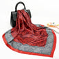 Spring And Autumn New 90cm Silk Scarf Silk Square