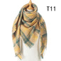 Women's Cashmere Plaid All-match Thick Warm Scarf