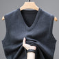 Wool Men's V-neck Middle-aged And Young Vest
