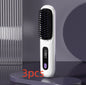 2 In 1 Straight Hair Comb Wireless Hair Straightener Brush Hair Fast Heating Portable Hot Curler USB Charging