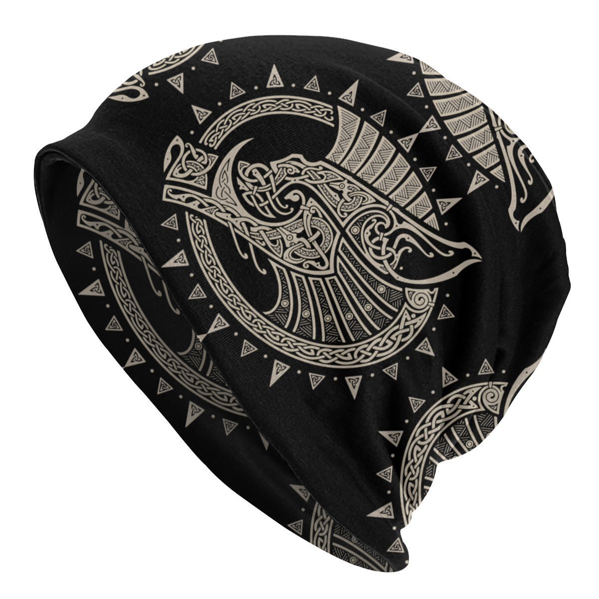 Sleeve Cap Double-layer Elastic Viking Totem Wolf Hipster Street Dance