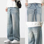 New Spring And Summer Men's Straight Loose Wide-leg Pants