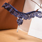 Original Handmade Rose Hot T-back Female Flirting Pearl Seduction Lace Lace Wedding Panties