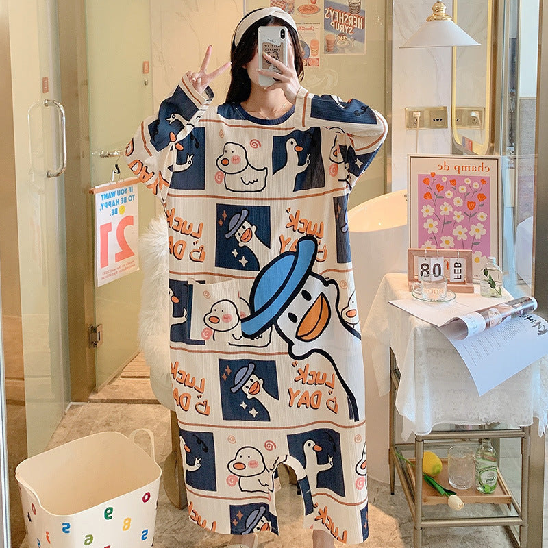 New Long-sleeved One-piece Pajamas For Women