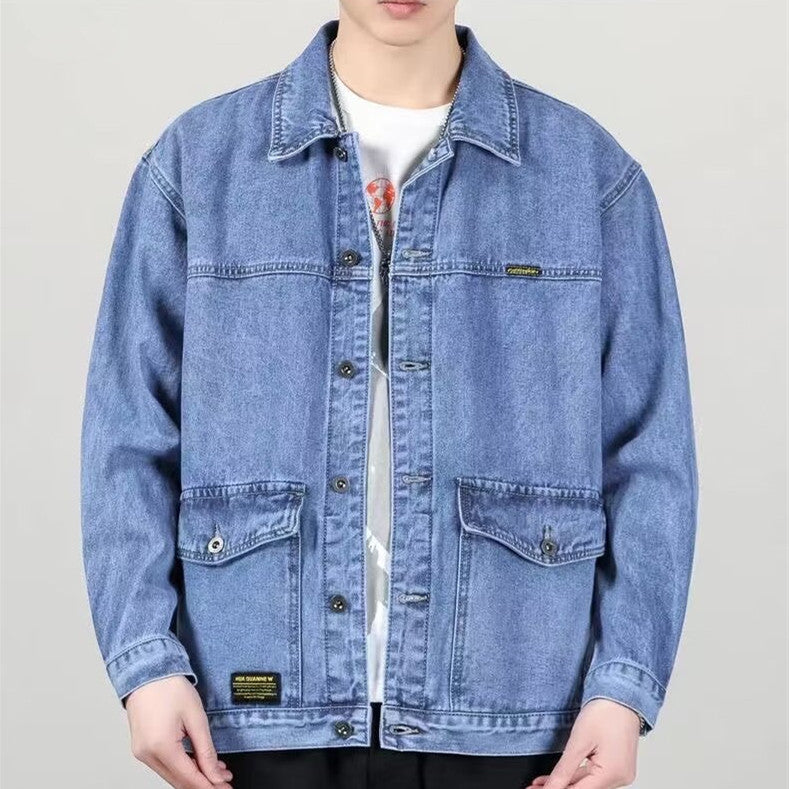 Men's Spring And Autumn Fashion Brand Workwear American Casual Denim Jacket